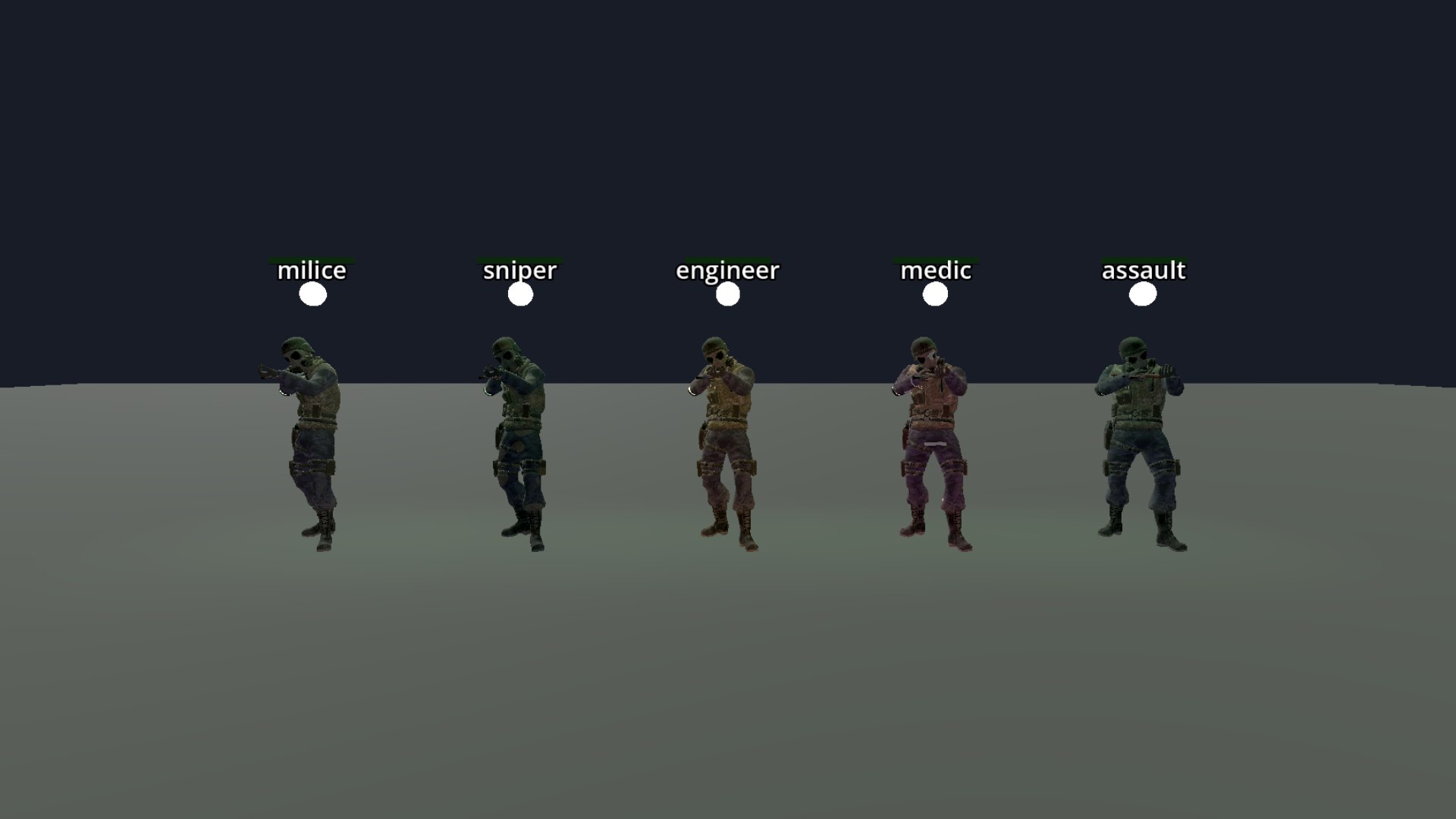 Classes jouables de Night Invasion